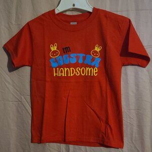 I’m Eggstra Handsome Easter Shirt | Bunny Graphic Tee | Kids Spring Top